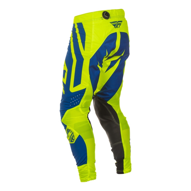 Pantalón motocross FLY Racing Lite Lancer azul-amarillo fluo