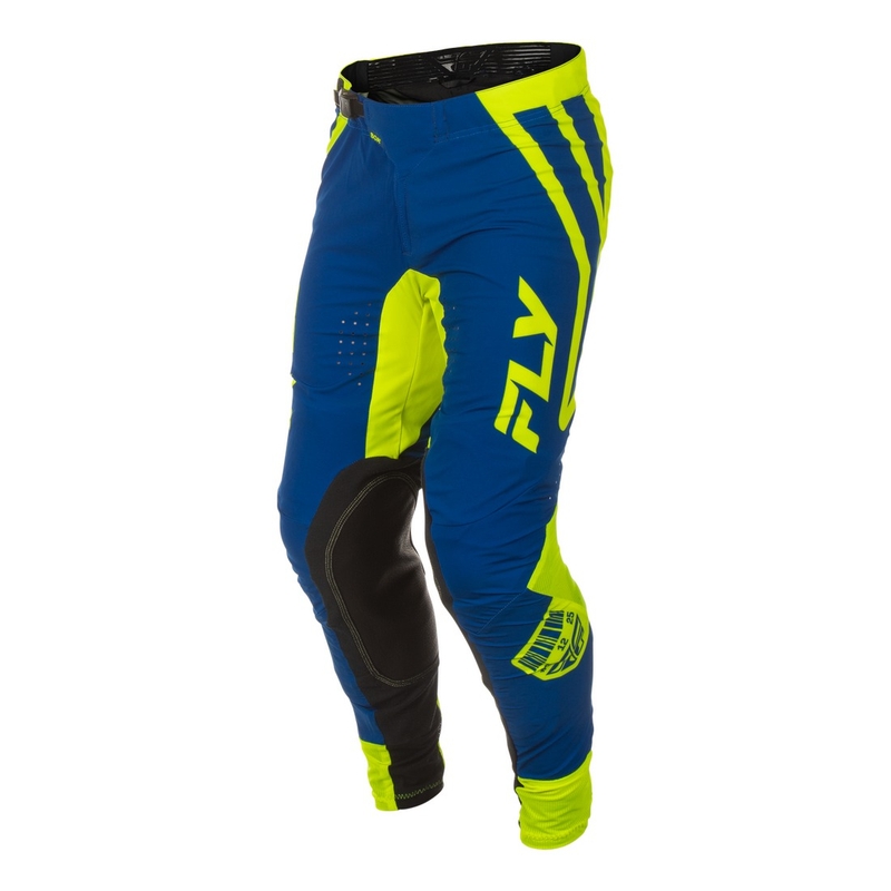 Pantalón motocross FLY Racing Lite Lancer azul-amarillo fluo