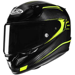 Casco integral para moto HJC RPHA 12 CARBON Keres MC3H amarillo fluo-negro