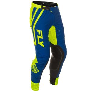 Pantalón motocross FLY Racing Lite Lancer azul-amarillo fluo