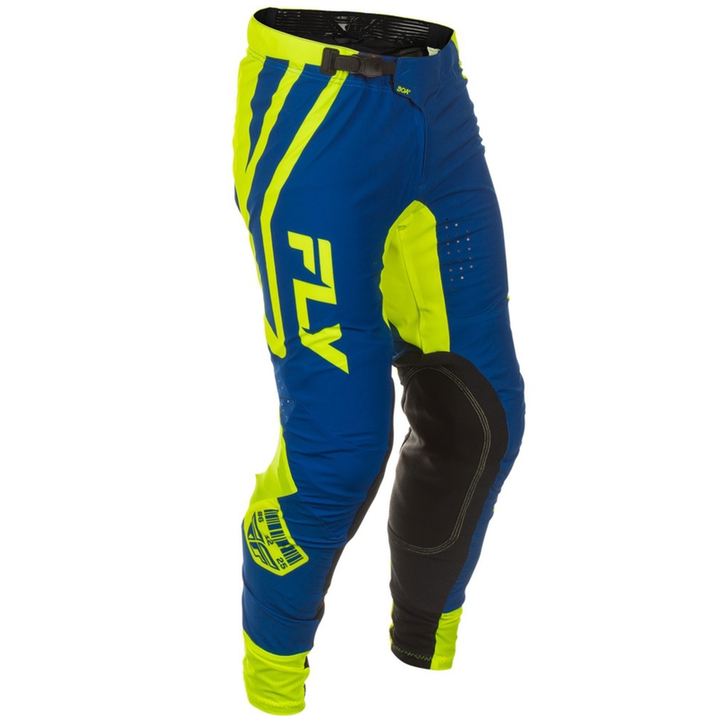 Pantalón motocross FLY Racing Lite Lancer azul-amarillo fluo