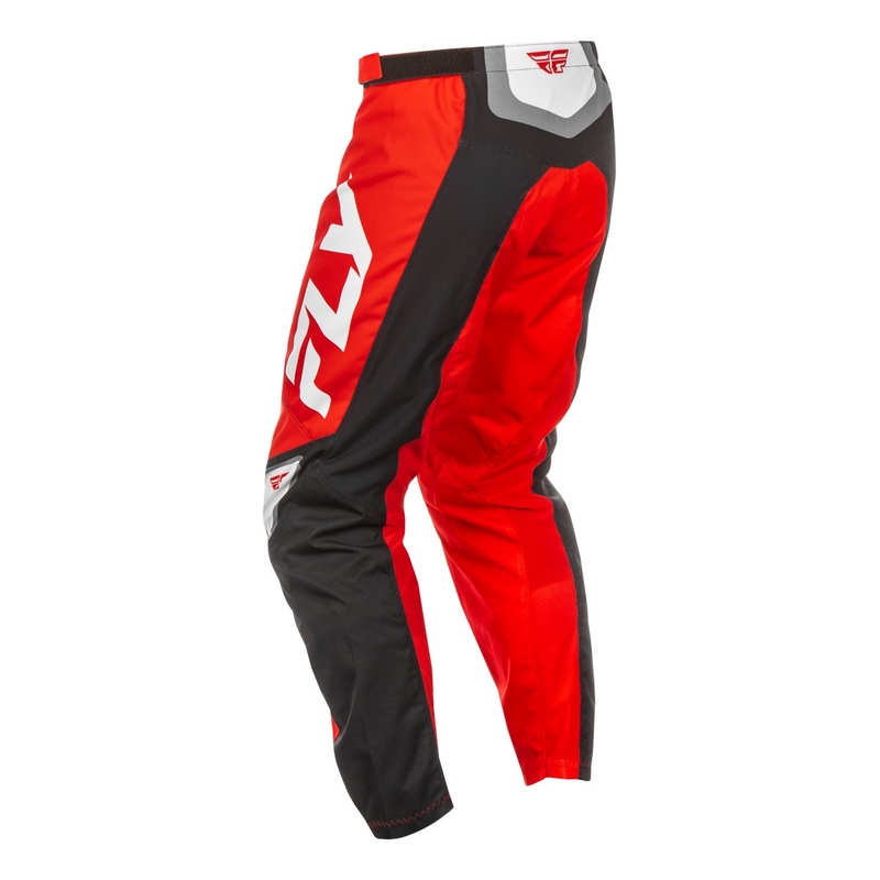 Pantalón motocross FLY Racing F-16 negro-rojo-blanco
