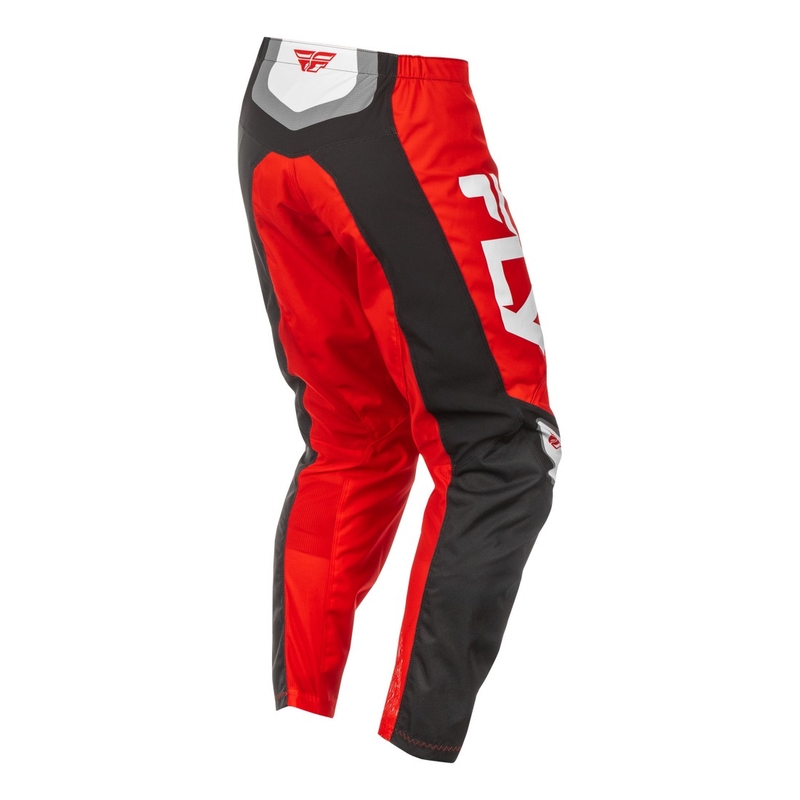 Pantalón motocross FLY Racing F-16 negro-rojo-blanco