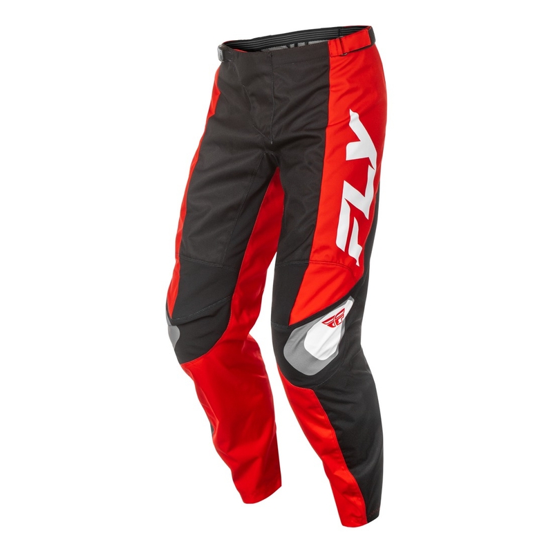 Pantalón motocross FLY Racing F-16 negro-rojo-blanco