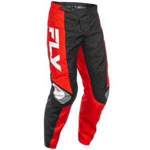 Pantalón motocross FLY Racing F-16 negro-rojo-blanco