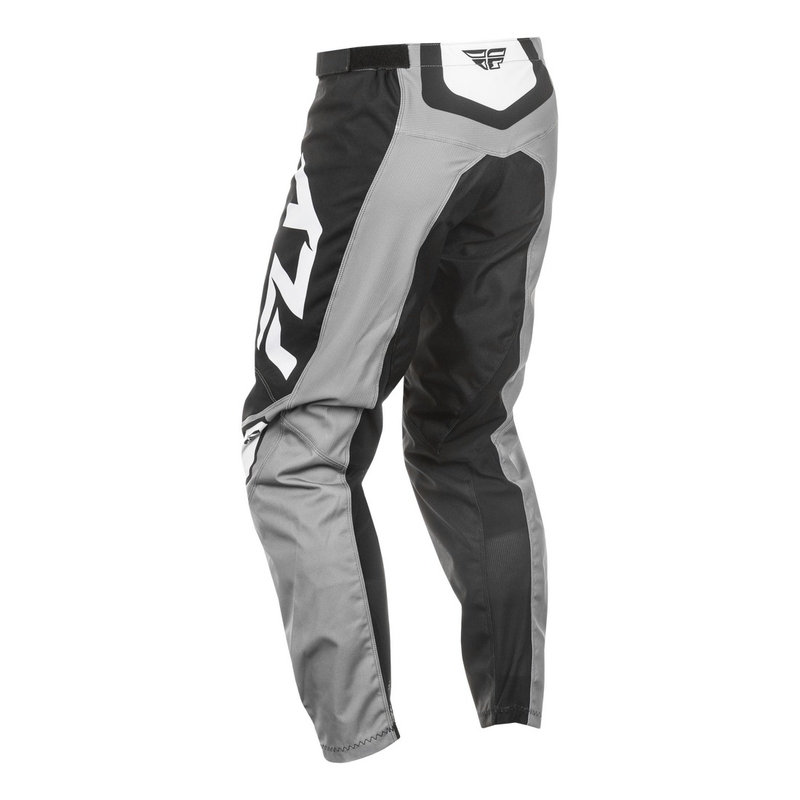 Pantalón motocross FLY Racing F-16 gris-negro-blanco