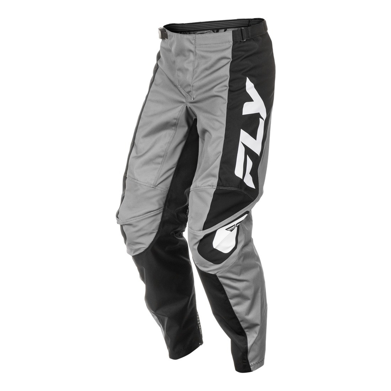 Pantalón motocross FLY Racing F-16 gris-negro-blanco