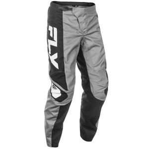 Pantalón motocross FLY Racing F-16 gris-negro-blanco