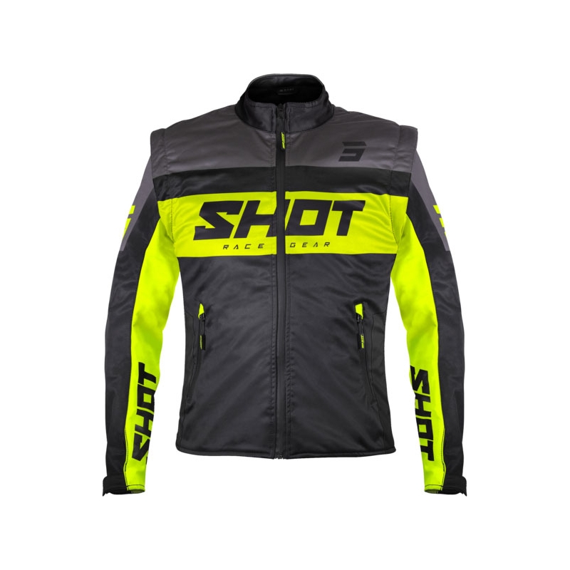 Chaqueta Softshell Shot Softshell Lite negro-amarillo fluo