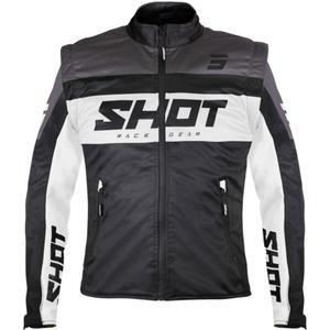 Chaqueta Softshell Shot Softshell Lite negra y blanca