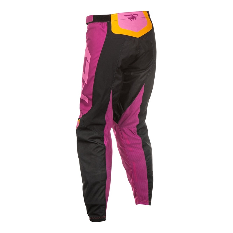 Pantalón motocross mujer FLY Racing F-16 negro-amarillo