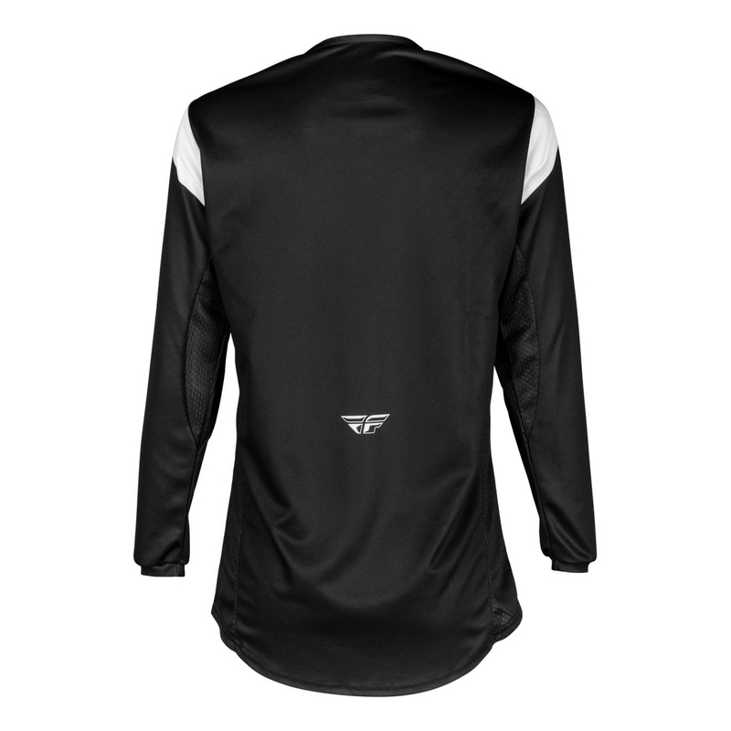 Camiseta de motocross infantil FLY Racing Kinetic Stoke negro-blanco