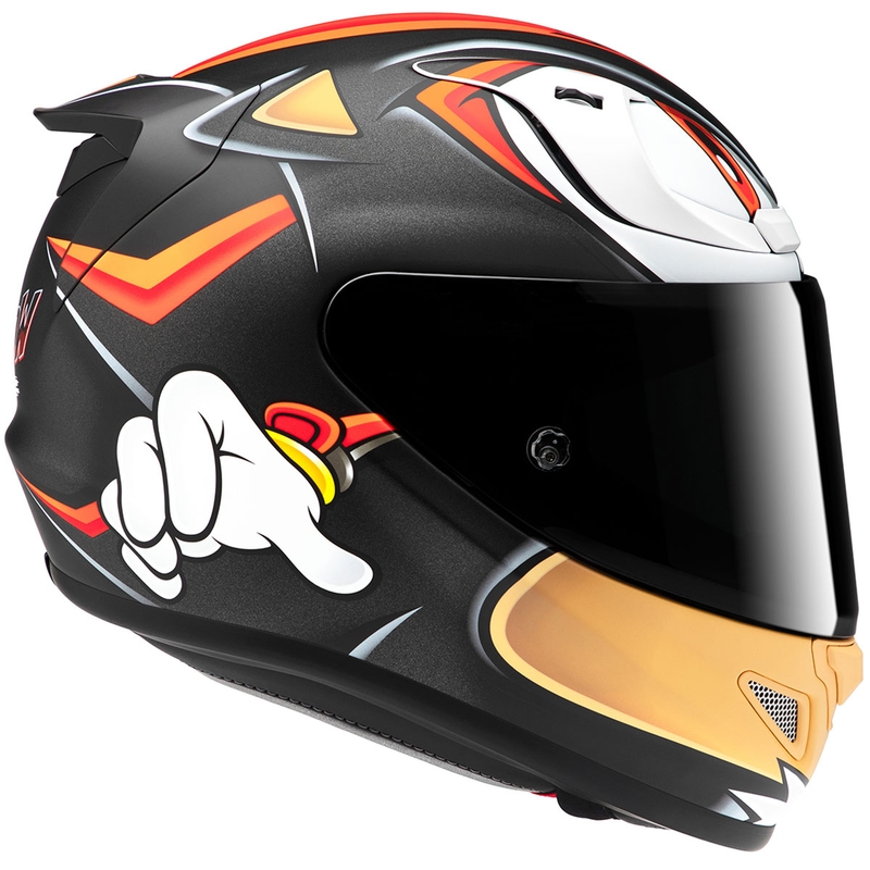 Casco de Moto Integral HJC RPHA 12 Shadow The Hedgehog MC1SF Negro-Rojo-Naranja liquidación