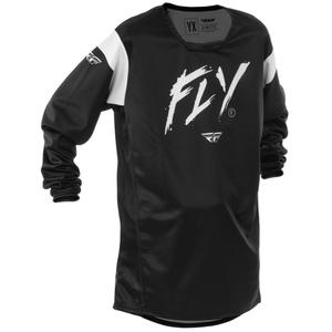 Camiseta de motocross infantil FLY Racing Kinetic Stoke negro-blanco