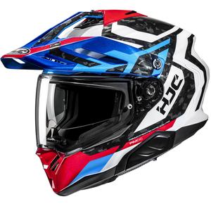 Casco de moto enduro HJC RPHA 60 Dakar MC21 azul-negro-blanco