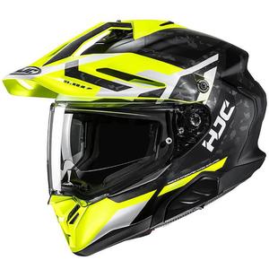Casco de moto enduro HJC RPHA 60 Dakar MC3HSF fluo amarillo-negro