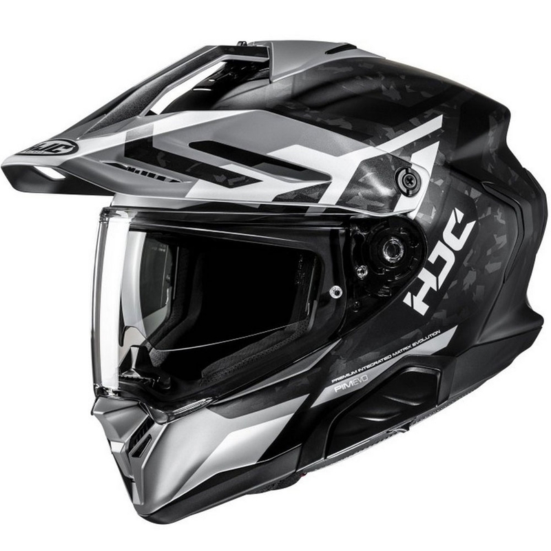 Casco de moto enduro HJC RPHA 60 Dakar MC5SF negro-gris-blanco