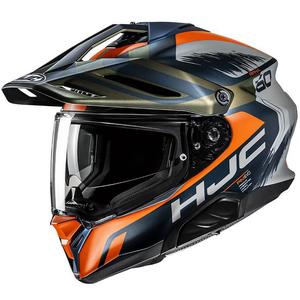 Casco de moto enduro HJC RPHA 60 Quid MC47SF azul-gris-naranja