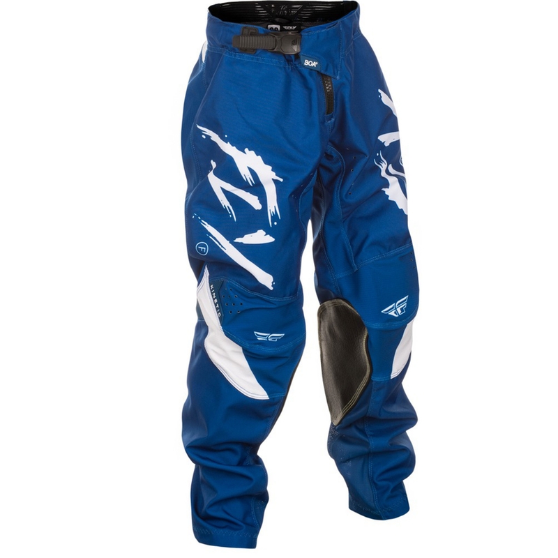 Pantalón de motocross infantil FLY Racing Kinetic Stoke azul-blanco