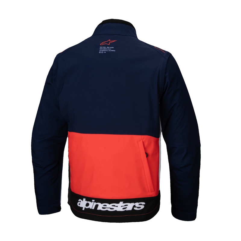 Chaqueta Softshell Alpinestars Lite Dura Softshell Azul-Naranja-Blanco