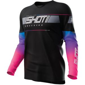 Maillot motocross infantil Shot Indy negro liquidación