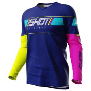 Maillot motocross infantil Shot Indy azul liquidación