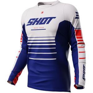 Maillot motocross Shot Devo Peak azul liquidación