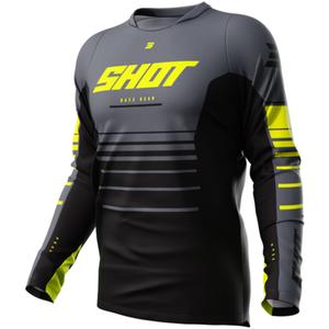 Maillot motocross Shot Devo Peak amarillo fluo liquidación