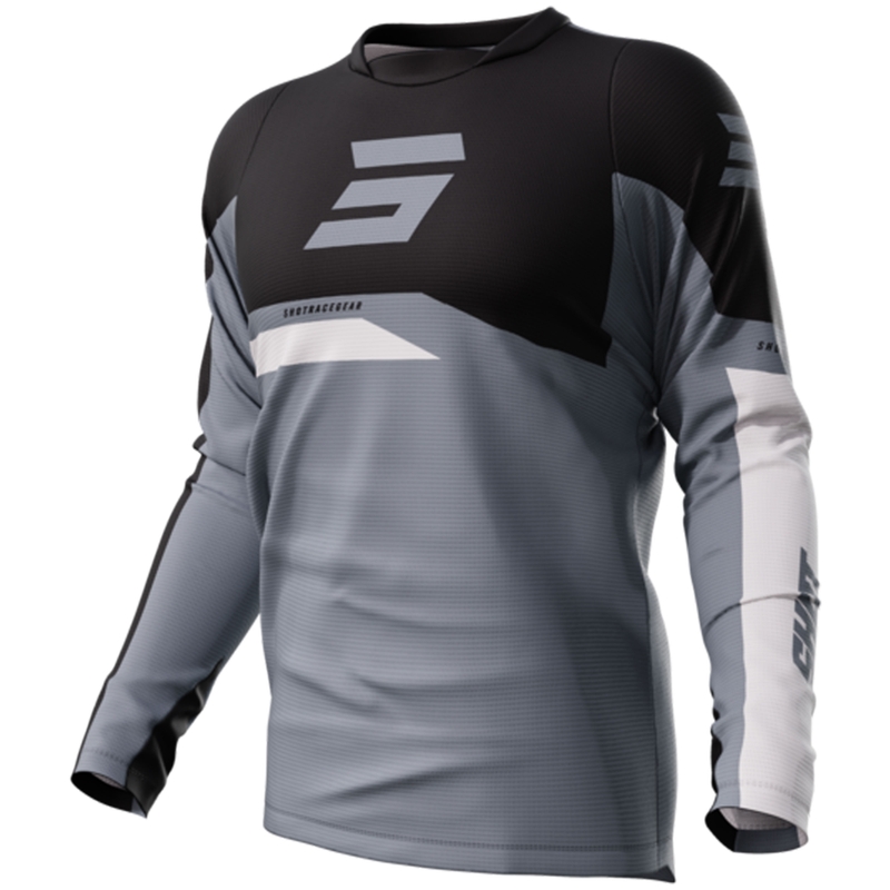 Maillot motocross Shot Devo Star gris liquidación