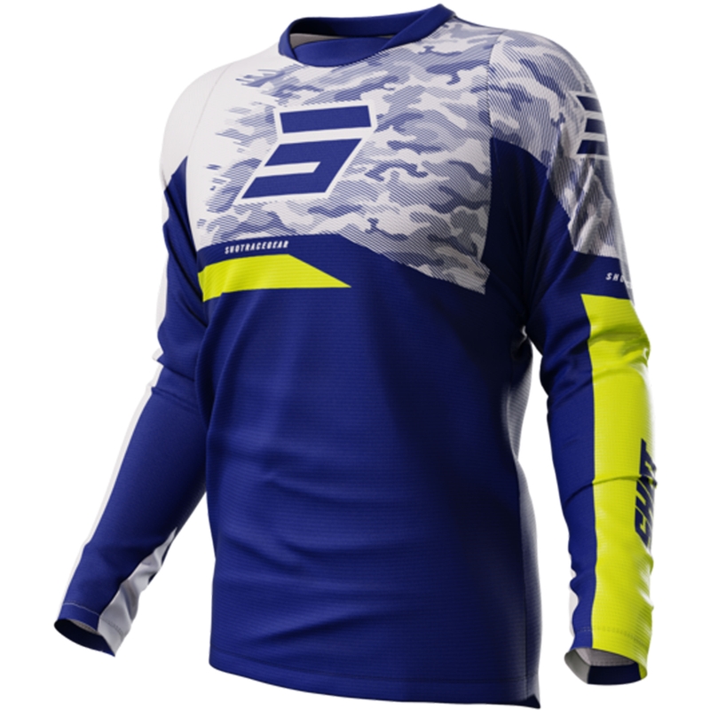 Maillot de motocross Shot Matrix azul liquidación
