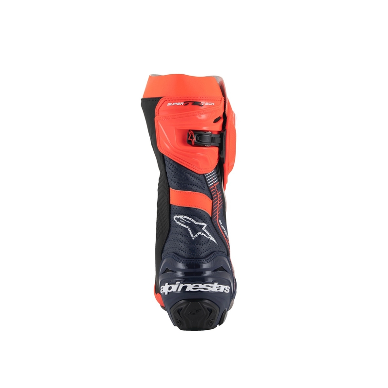 Botas de moto Alpinestars Supertech R Vented Limited Edition MM93 Marc Marquez Fluo Rojo-Azul-Negro
