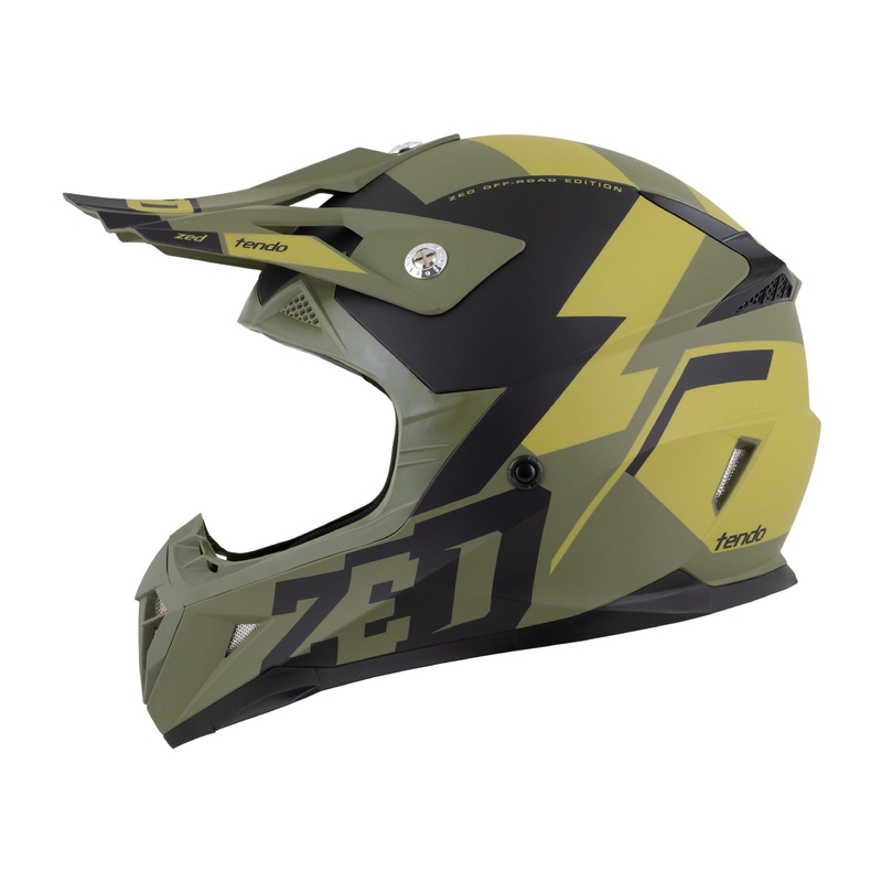 Casco de motocross ZED X1.9 Tendo verde oscuro-verde claro