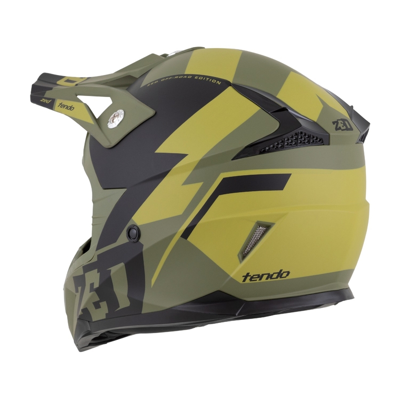 Casco de motocross ZED X1.9 Tendo verde oscuro-verde claro