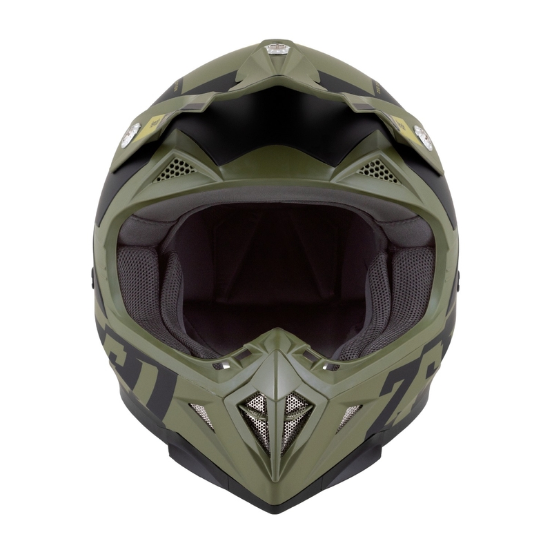 Casco de motocross ZED X1.9 Tendo verde oscuro-verde claro