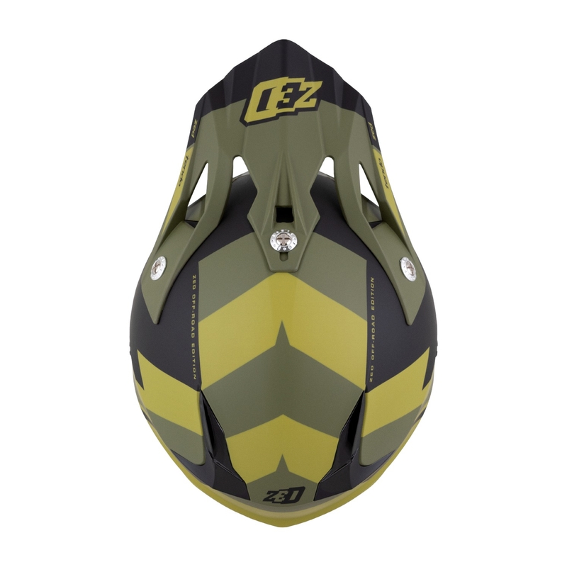 Casco de motocross ZED X1.9 Tendo verde oscuro-verde claro