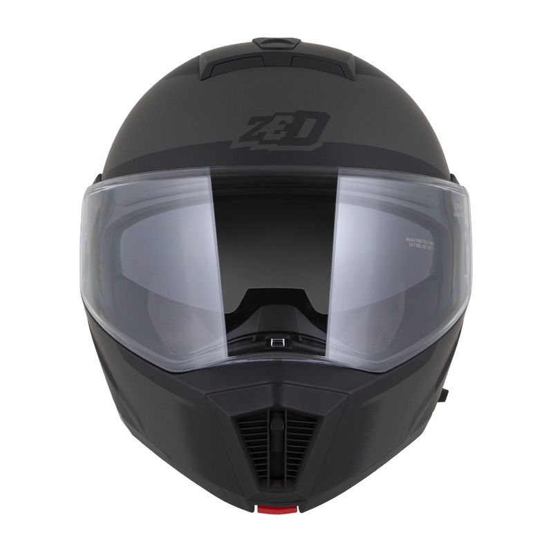 Casco de moto abatible ZED F19 negro mate-gris