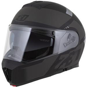 Casco de moto abatible ZED F19 negro mate-gris