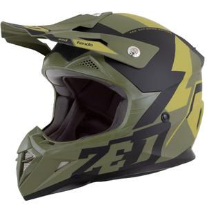 Casco motocross infantil ZED X1.9 Tendo verde oscuro-verde claro