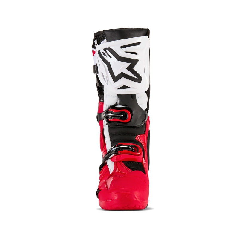 Botas de moto Alpinestars Tech 10 Enduro rojo-negro-blanco