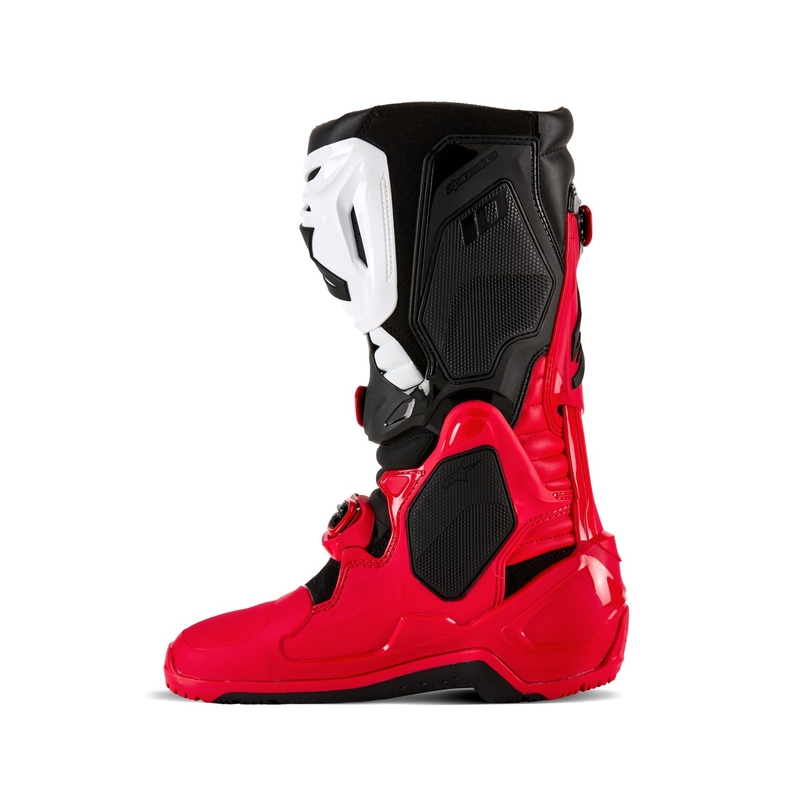 Botas de moto Alpinestars Tech 10 Enduro rojo-negro-blanco