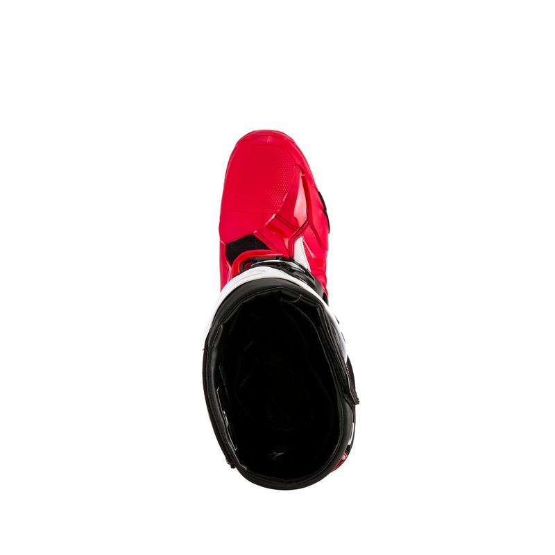 Botas de moto Alpinestars Tech 10 Enduro rojo-negro-blanco