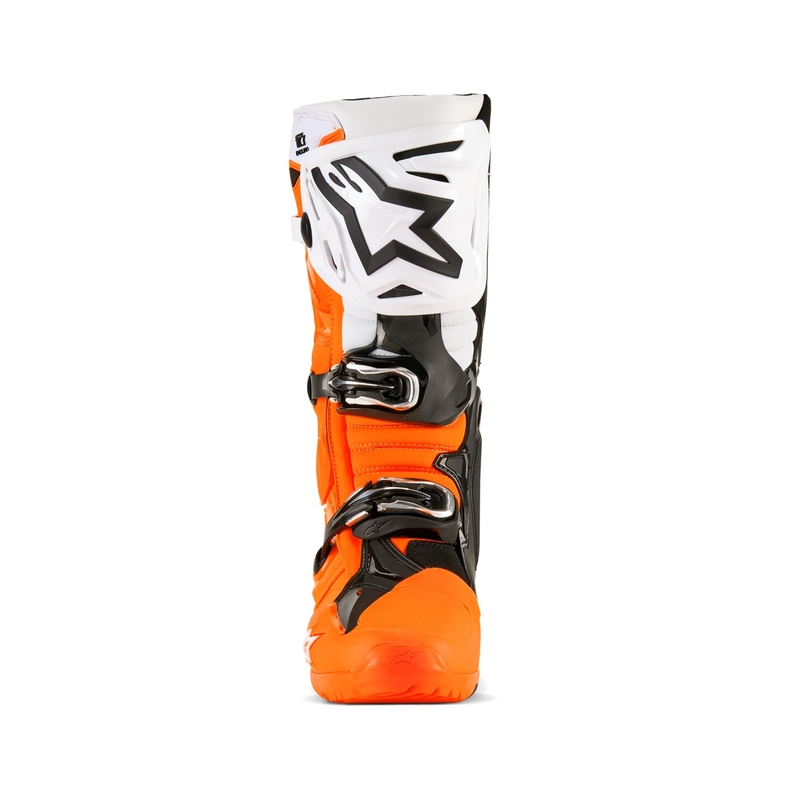 Botas moto Alpinestars Tech 10 Enduro naranja fluo-negro-blanco