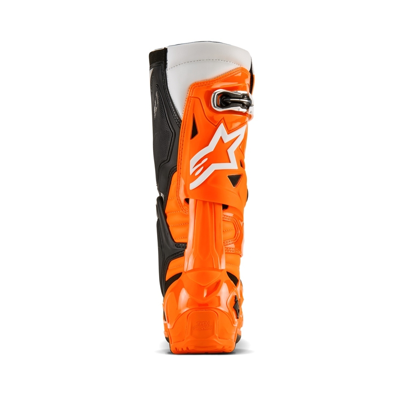 Botas moto Alpinestars Tech 10 Enduro naranja fluo-negro-blanco