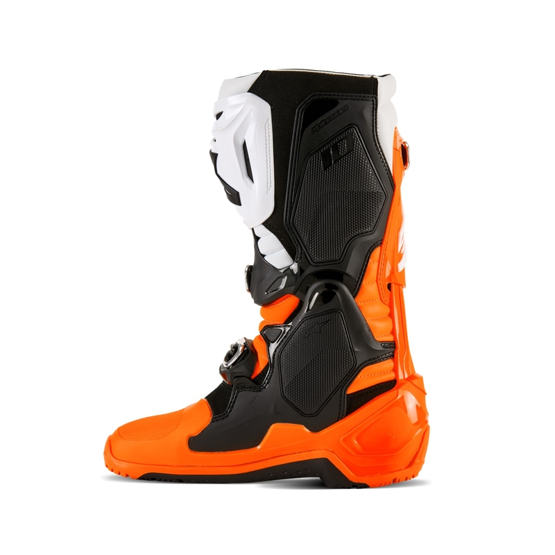 Botas moto Alpinestars Tech 10 Enduro naranja fluo-negro-blanco