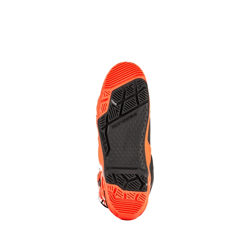 Botas moto Alpinestars Tech 10 Enduro naranja fluo-negro-blanco