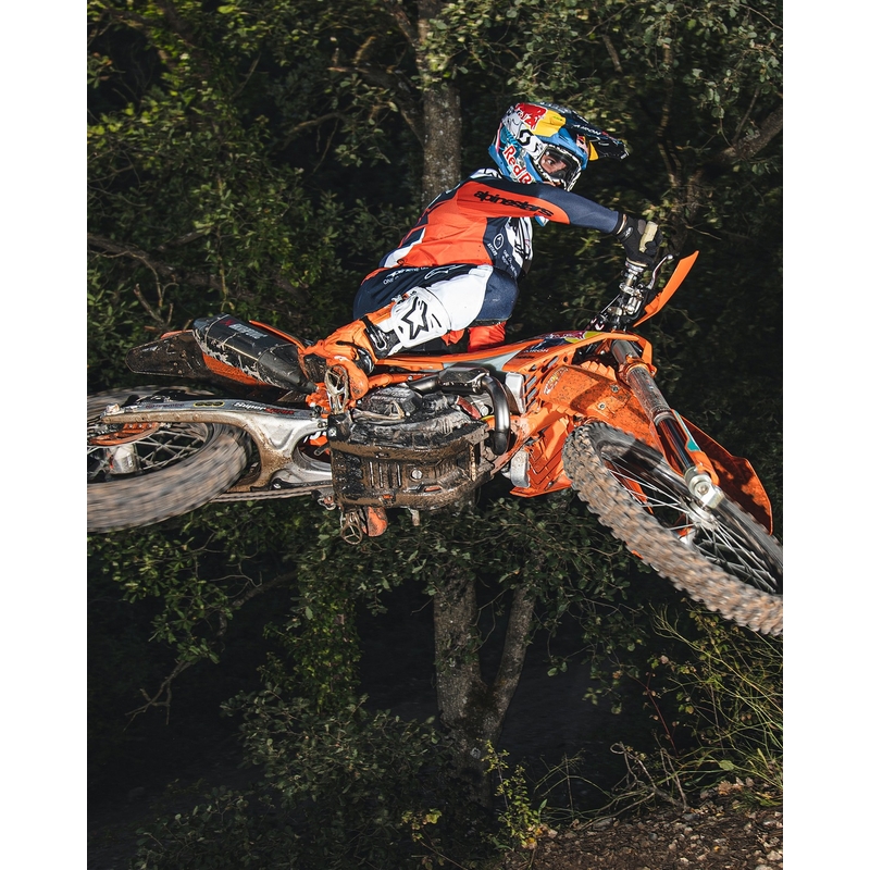 Botas moto Alpinestars Tech 10 Enduro naranja fluo-negro-blanco