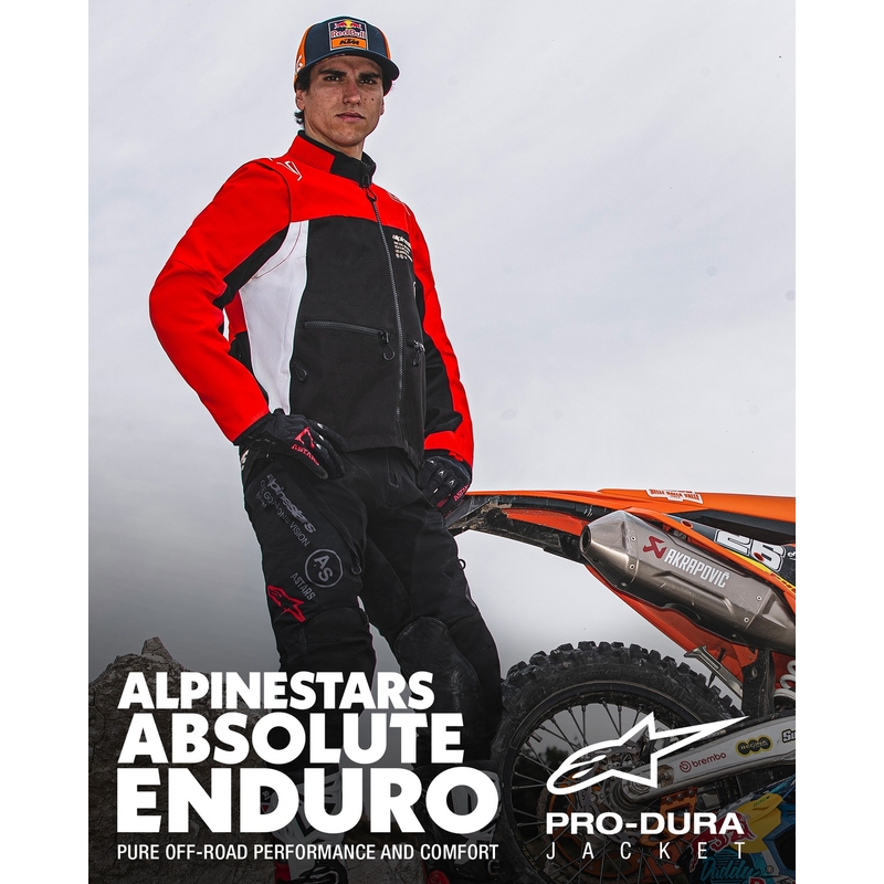 Chaqueta Alpinestars PRO-Dura negro-rojo-blanco