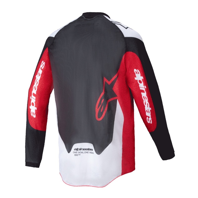 Camiseta motocross Alpinestars PRO-Dura negro-rojo-blanco
