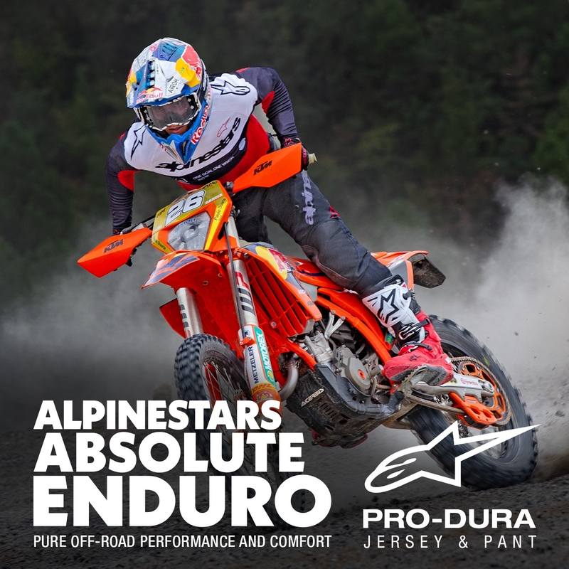 Camiseta motocross Alpinestars PRO-Dura negro-rojo-blanco