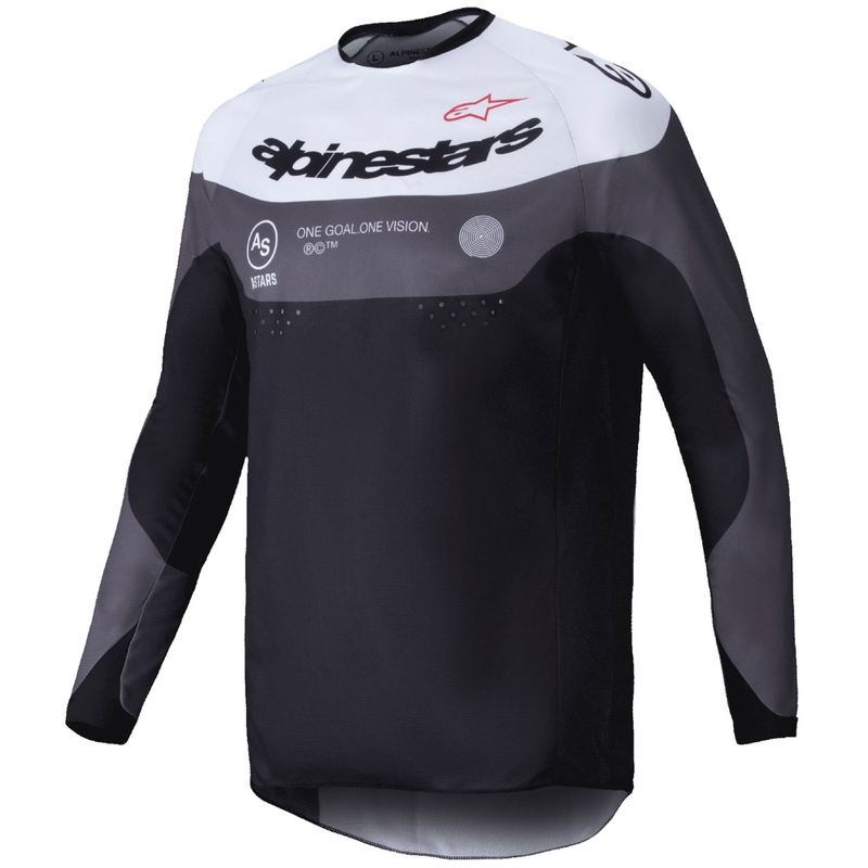 Camiseta motocross Alpinestars PRO-Dura negro-blanco
